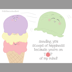 Ice Cream valentine card
