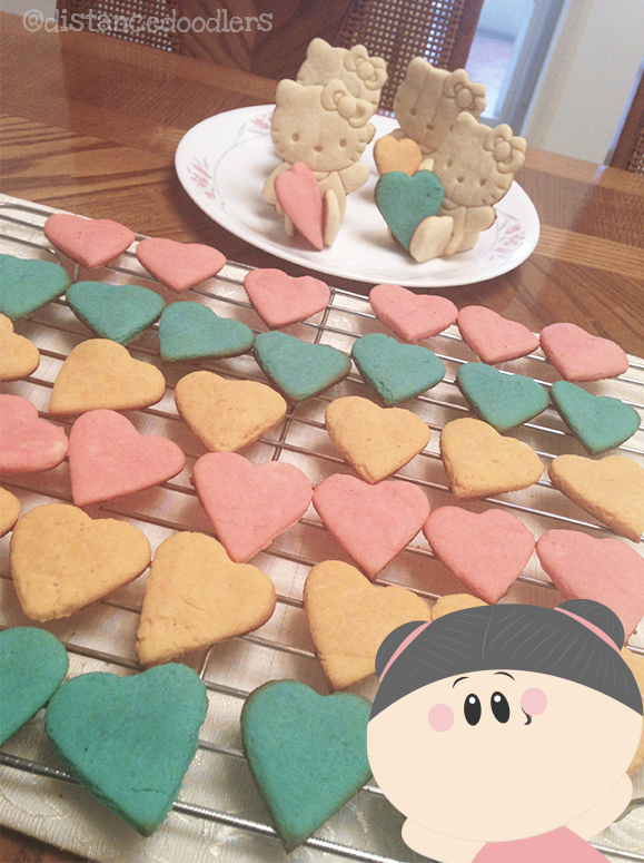 Valentine heart shaped Hello Kitty cookies recipe 5 copy