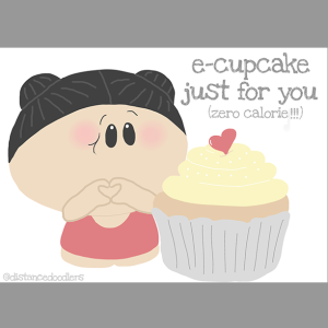 e-cupcake valentine card
