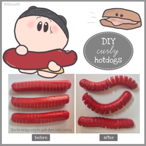 hotdogs curly DIY do-it-yourself  cooking